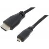 Raspberry Pi Kábel HDMI 2.0 HDMI V/ micro HDMI V 1m čierny
