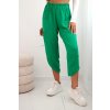Kesi dámske nohavice Foxy so širokými nohavicami Zelená