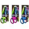 Nožnice s mäkkým úchopom DONAU NEON 17 cm, mix farieb, displej 6 ks