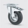 Transportné koliesko TENTE 200 mm, otočné s brzdou, čierna guma