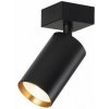Stropní světlo IMMAX NEO PUNTO-1 Smart bodové, černo-zlaté, zdroj GU10 4, 8W, RGB+CCT Zigbee 3.0 (07261Z)