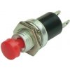 Tlačidlový spínač Push PBS ON červený
