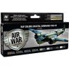 Sada akrylových farieb Vallejo Model Air Color - RAF Colors Coastal Command 1939 - 1945 8x17ml