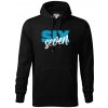 Six seven - písmo - Mikina pánska Cape s kapucňou - 2XL ( Čierna )