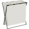 Wenko WENKO 71298800 - Kôš na prádlo TRIO 69x76 cm krémová/čierna WE0470 + záruka 3 roky zadarmo + záruka 3 roky zadarmo
