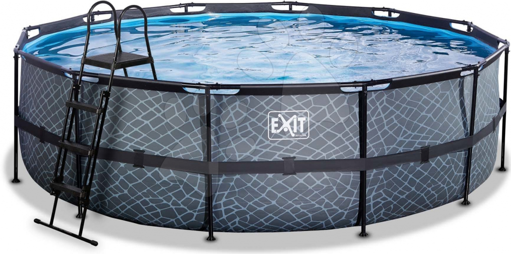 Exit Toys Stone pool Bazén s pieskovou filtráciou 488x122 cm