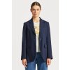 SAKO GANT REG STRETCH LINEN BLAZER EVENING BLUE