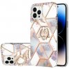 Gumený kryt MARBLE na iPhone 14 Pro Max - Imperial Crown