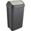 Plastový odpadkový kôš Keeeper 50 l sivý