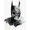 Zuty - Malovaná lebka batman, 40×50 cm, bez rámu a bez vypnutí plátna (8596530136569)