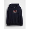 GAP Detská mikina s logom VintageSoft Tmavomodrá M