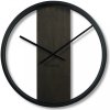 Wenge dizajnové nástenné hodiny 50cm
