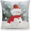 Forbyt Vianočná obliečka Snehuliak 3D CYHA7373M 40 × 40 cm
