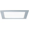 LED svietidlo strieborné IP44 18W štvorcové denné biele