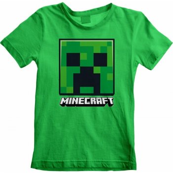 Minecraft tričko Creeper Face Zelená