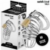 Addicted Toys Locked Iron Cell Metal Penis Cage M, kovová klietka na penis