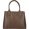 Mondo Italia Kožená kabelka 158 hnedá Made in Italy Hnedá