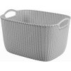 Curver Knit košík L 19vL 40 x 30 x 23 cm sivý