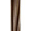 Akustický lamelový panel MDF-tmavohnedým vertikálnym dreveným vzorom-50x280 cm Colour: Brown Vertical Grain 1