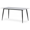 Autronic BONTEC Jedálenský stôl 160x90cm, spekaná keramika, mramor, HT-406M GREY Farba: Biela
