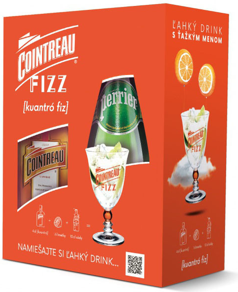 Cointreau 40% 0,7 l + Minerálna voda Perrier 0,75 l (kartón)