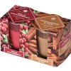 Emocio Wild cranberry & Cinnamon stick vonná sviečka v krabičke 2 x 45 g