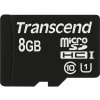 TRANSCEND MicroSDHC 8GB Premium, Class 10 UHS-I 300x, bez adaptéra TS8GUSDCU1