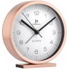 Dizajnové stolné hodiny-budík JA7080R Lowell 12cm (8008457086389)