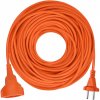 Solight PS28 Pohyblivý přívod - spojka, 1 zásuvka, 30m, 2 x 1mm2, oranžová