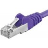Premiumcord Patch kábel Cat6a S-FTP, AWG 26/7, dĺžka 1m, fialová