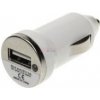 USB adaptér do auta 5V 1A 1xUSB biely 5V, 1000mA