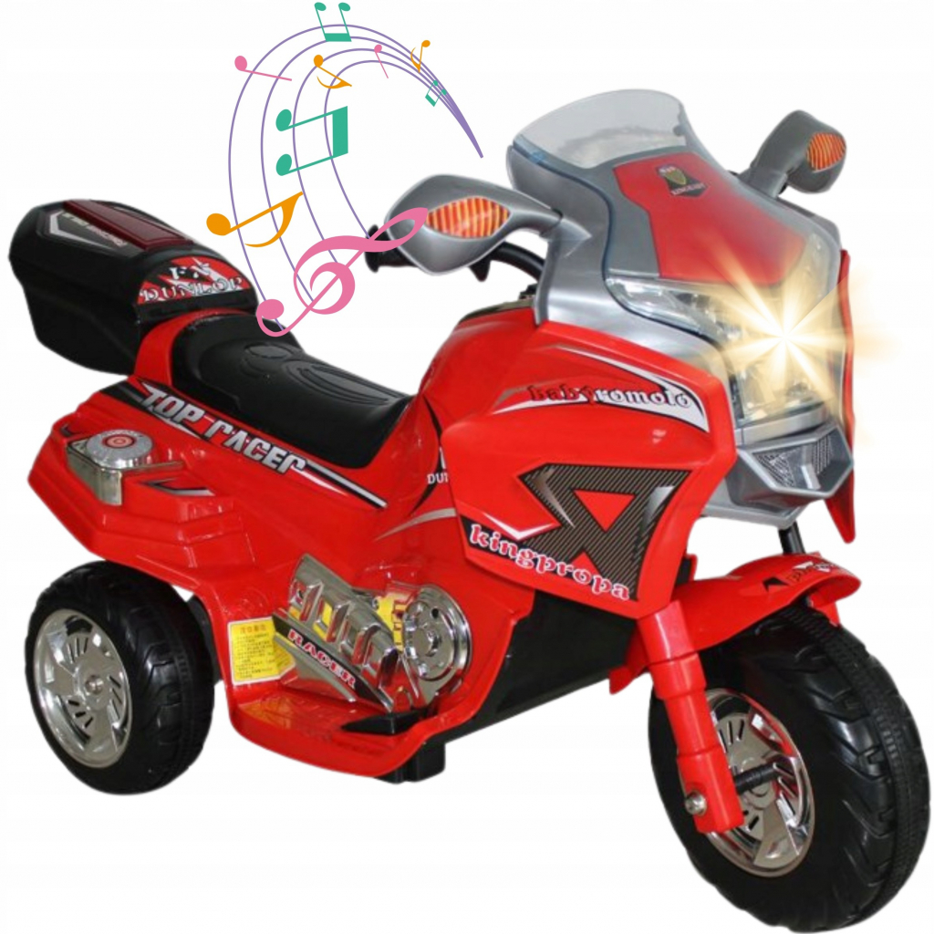 Baby Mix elektrická motorka Racer červená