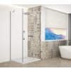 Gelco TRINITY CHROME obdĺžniková sprchová zástena 1100x900mm, číre sklo, pravé GT5690-11CR-CH