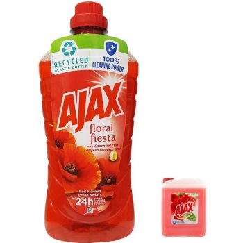 Ajax Floral Fiesta Red Flowers univerzálny čistiaci prostriedok 1 l