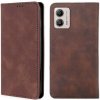 Peňaženkové kožené puzdro Magnetic na Motorola Moto G13 / G23 / G53 5G - Tmavo Hnedá