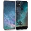 Priehľadné púzdro s dizajnom strom kwmobile OnePlus Nord N10 5G modrá