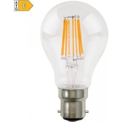 Diolamp Retro LED Filament žiarovka číra A60 8W/230V/B22/2700K/890Lm/360°/A++