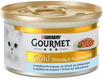 Gourmet Gold cat Double Pleasure s mořskými rybami 85 g