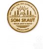 Drevený odznak SOM SKAUT - stan