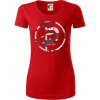 Krav maga maskáčový nápis - Dámske tričko z organickej bavlny Origin (GOTS) - M ( Červená )