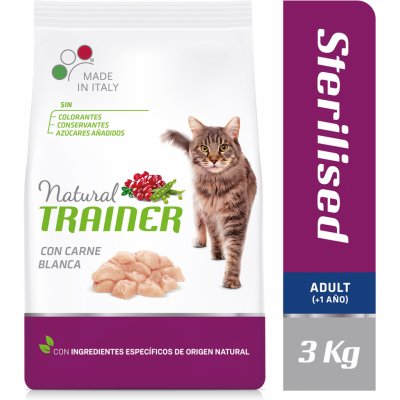 Natural Trainer Cat Adult Sterilised s hydinovým mäsom 3kg