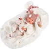 Llorens 63576 NEW BORN HOLČIČKA realistická miminko s celovinylovým tělem 35 cm