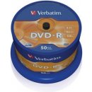 Médium na napaľovanie Verbatim DVD+R 4,7GB 16x, 50ks
