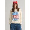 Gant Rel Scenery Print C-Neck Sweat biela