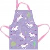 Zástera pre deti jednorožce Unicorn Friends Apron ThreadBear s ochrannou vrstvou od 3-5 rokov