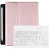 AppleKing puzdro s klávesnicou a priestorom na Apple Pencil na iPad mini 6 / mini 7 - ružové - možnosť vrátiť tovar ZADARMO do 30tich dní