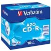 VERBATIM CD-R AZO Crystal 700MB 52x jewel case (bal=10ks) 43327