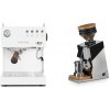 Ascaso Steel UNO PID, White&Wood + Eureka Mignon Single Dose, Chrome & Oak