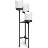 Prosperplast Kovový stojan na kvety BLOOMIE STAND IKD3H biely 42 x39,5 x 120,5cm