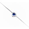 Šperk Holíč Náhrdelník s kamienkovým príveskom ,,tmavo modré srdiečko